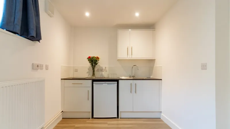 family-apartment-kuechenzeile-mit-spuele-und-kuehlschrank